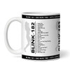 Black Female Blink-182 Concert Setlist Gig Mug - The OVO Hydro, Glasgow, Scotland 30th Aug 2024