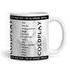 Coldplay Concert Setlist Gig Mug - Estádio do Morumbi, São Paulo, Brazil - March 26th 2023