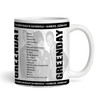 Greenday Concert Setlist Gig Mug - Trabrennbahn Bahrenfeld, Hamburg, Germany - June 11th 2024 Greenday Concert Setlist Gig Mug - Trabrennbahn Bahrenfeld, Hamburg, Germany - June 11th 2024