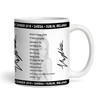 Kylie Minogue Concert Setlist Gig Mug - 3Arena, Dublin, Ireland - December 3rd 2018