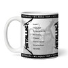 Metallica Concert Setlist Gig Mug - Ekebergsletta, Oslo, Norway - June 26th 2024 Metallica Concert Setlist Gig Mug - Ekebergsletta, Oslo, Norway - June 26th 2024