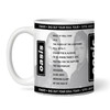 Oasis Concert Setlist Gig Mug - Wembley Stadium, London, England - July 12th 2009