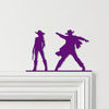 Door Topper Cowboy And Cowgirl Various Colours Top Of Door Frame Decorative Sign