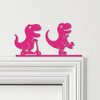 Door Topper Cute Dinosaurs T-Rex Kids Room Decor Various Colours Decorative Sign