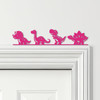 Door Topper Cute Dinosaurs Kids Room Decor Various Colours Frame Decor Sign