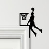 Door Topper Basketball Player Scoring Various Colours Decorative Sign