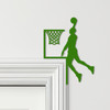 Door Topper Basketball Player Scoring Various Colours Decorative Sign