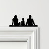 Door Topper Family Of 3, 1 Boy Various Colours Top Of Door Frame Decorative Sign