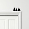 Door Topper Family Of 3, 1 Boy Various Colours Top Of Door Frame Decorative Sign