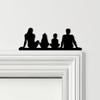 Door Topper Family Of 4 1 Boy 1 Girl Various Colours Top Of Door Decorative Sign