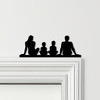 Door Topper Family Of Four 2 Boys Various Colours Top Of Door Frame Decor Sign
