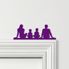 Door Topper Family Of Four 2 Boys Various Colours Top Of Door Frame Decor Sign