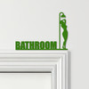Door Topper Bathroom Decor Woman Silhouette Shower Various Colours Decor Sign