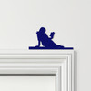 Door Topper Girl Reading Book Various Colours Top Of Door Frame Decorative Sign