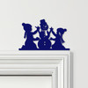 Door Topper Girls Building Snowman Christmas Decor Various Colours Decor Sign