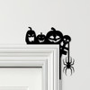 Door Topper Halloween Decor Pumpkins Spider Various Colours Frame Decor Sign