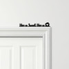 Door Topper Home Sweet Home Lettering Various Colours Decorative Sign