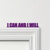 Door Topper I Can And I Will Quote Various Colours Top Of Door Decorative Sign
