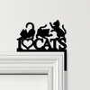 Door Topper I Love Cats Kittens Various Colours Top Of Door Frame Decor Sign