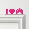 Door Topper I Love Gaming Controller Kids Room Decor Various Colours Decor Sign