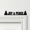 Door Topper Joy & Peace Christmas Decor Various Colours Decorative Sign