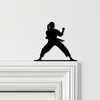 Door Topper Karate Fighter Woman Various Colours Top Of Door Frame Decor Sign