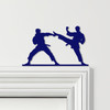 Door Topper Karate Fighters Various Colours Top Of Door Frame Decorative Sign