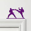 Door Topper Karate Fighters Various Colours Top Of Door Frame Decorative Sign