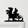 Door Topper Sleighing Christmas Decor Various Colours Decorative Sign