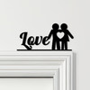 Door Topper Love Couple Icon Various Colours Top Of Door Frame Decorative Sign