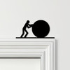 Door Topper Man Pushing Ball Gym Various Colours Top Of Door Frame Decor Sign