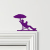 Door Topper Man Sunbathing Various Colours Top Of Door Frame Decorative Sign