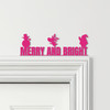 Door Topper Merry & Bright Christmas Decor Quote Various Colours Decorative Sign