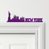 Door Topper New York Lettering & Skyline Various Colours Decorative Sign