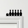 Door Topper Bowling Pins & Ball Various Colours Top Of Door Frame Decor Sign