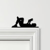 Door Topper Boy Lying Reading Book Various Colours Top Of Door Decorative Sign