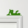 Door Topper Boy Lying Reading Book Various Colours Top Of Door Decorative Sign