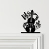 Door Topper Violin & Music Notes Various Colours Top Of Door Frame Decor Sign