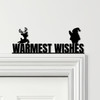 Door Topper Warmest Wishes Christmas Decor Various Colours Frame Decor Sign