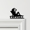 Door Topper Woman Sunbathing Various Colours Top Of Door Frame Decorative Sign