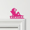 Door Topper Woman Sunbathing Various Colours Top Of Door Frame Decorative Sign