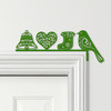 Door Topper Christmas Decor Ornaments Various Colours Decorative Sign