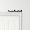 Door Topper Coat Closet Hallway Decor Various Colours Decorative Sign