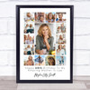 Photo Collage 60th Birthday Gift For Mother-In-Law 15-Photo Print Or Canvas