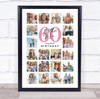 Photo Collage 60th Birthday Gift For Mother-In-Law 20-Photo Print Or Canvas