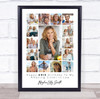 Photo Collage 60th Birthday Gift For Sister-In-Law 15-Photo Print Or Canvas