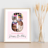 Photo Collage 6-Photo 8th Birthday Gift For Kids Girls Pink Print Or Canvas