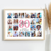 Photo Collage 80th Birthday Gift For Mum 20-Photo Landscape Print Or Canvas