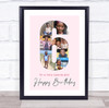 Photo Collage 8-Photo 6th Birthday Gift For Kids Girls Pink Print Or Canvas