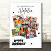 Photo Collage Kids Girls Birthday Custom Gift 7-Photo Stars Print Or Canvas